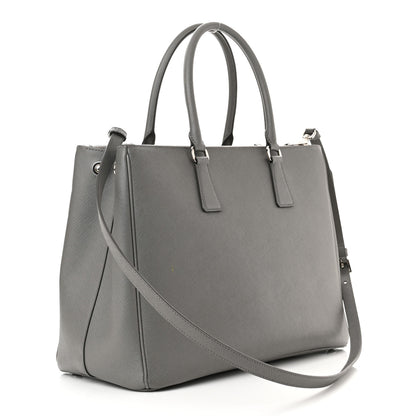 Prada Saffiano Large Galleria Double Zip Tote Marmo 3 of 13