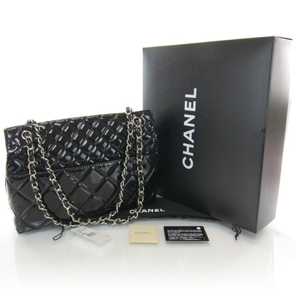 Chanel Vinyl Quilted In the Business Flap Bag Black 3 of 10