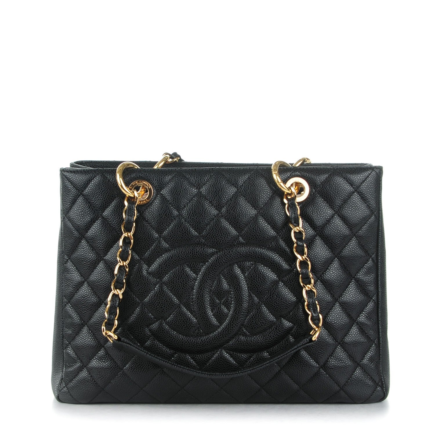 Chanel Caviar Quilted Grand Shopping Tote GST Black 1 of 7
