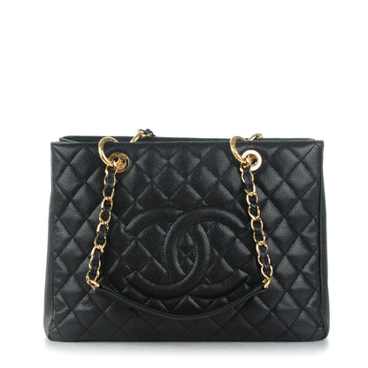 Chanel Caviar Quilted Grand Shopping Tote GST Black 1 of 7