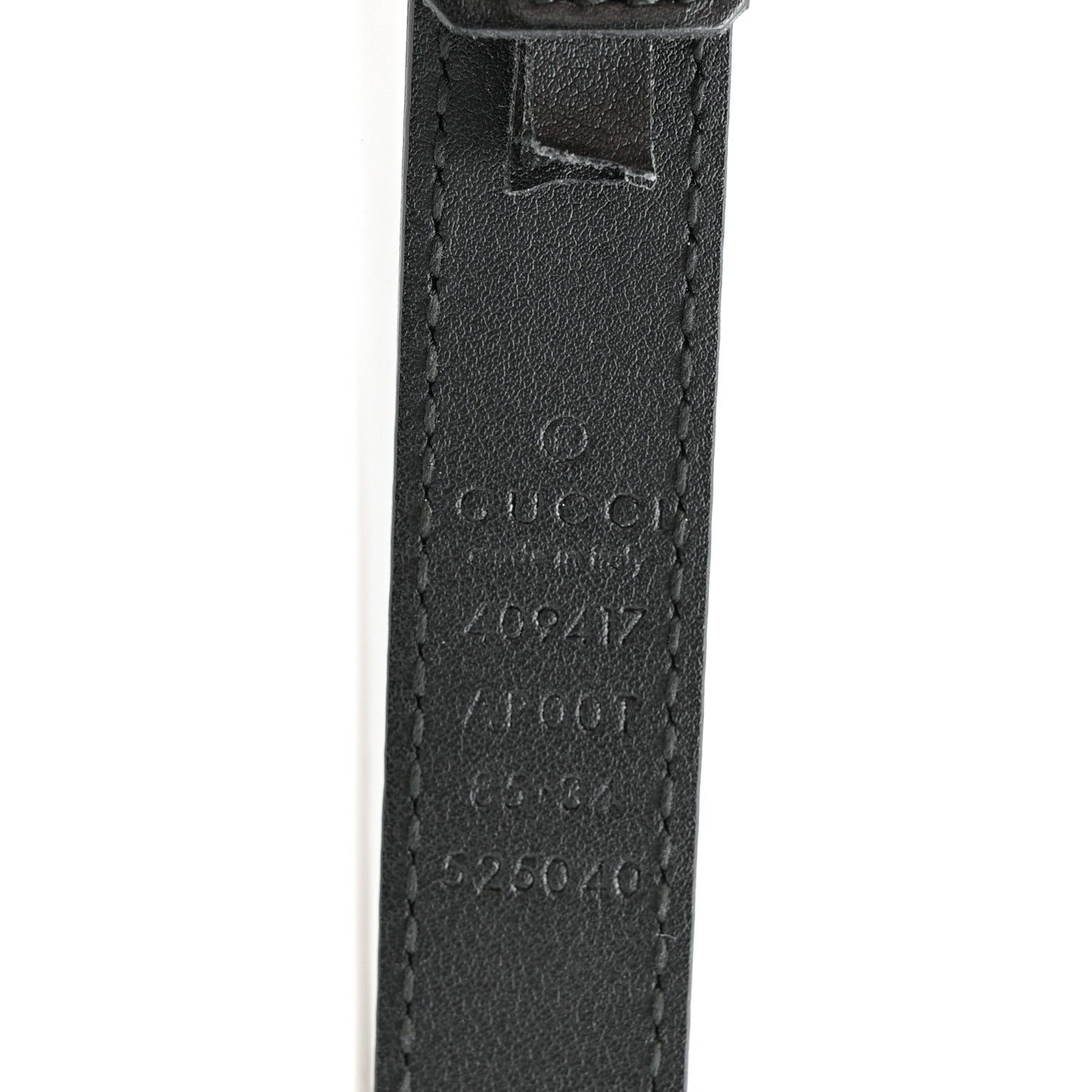Gucci Calfskin Double G 20mm Belt 85 34 Black 5 of 6