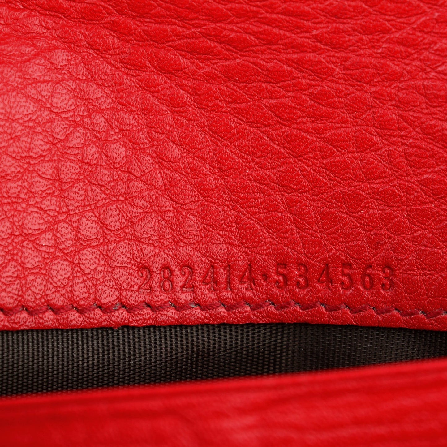 Pebbled Calfskin Soho Continental Wallet Red