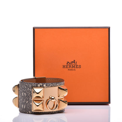 Hermes Lizard Collier De Chien CDC Bracelet T2 Ombre 6 of 6