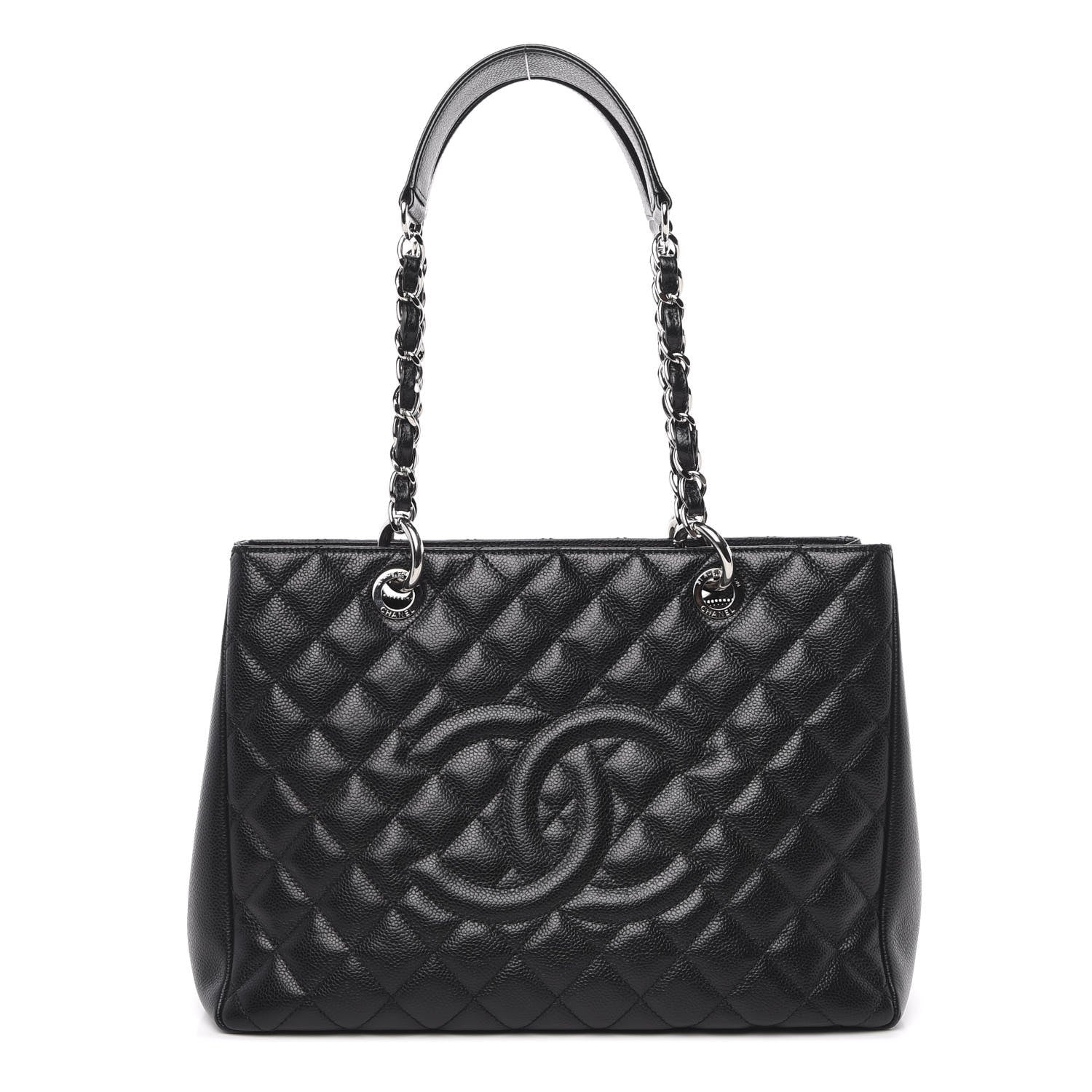 Chanel Caviar Quilted Grand Shopping Tote GST Black 1 of 13