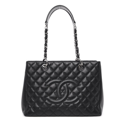 Chanel Caviar Quilted Grand Shopping Tote GST Black 1 of 13