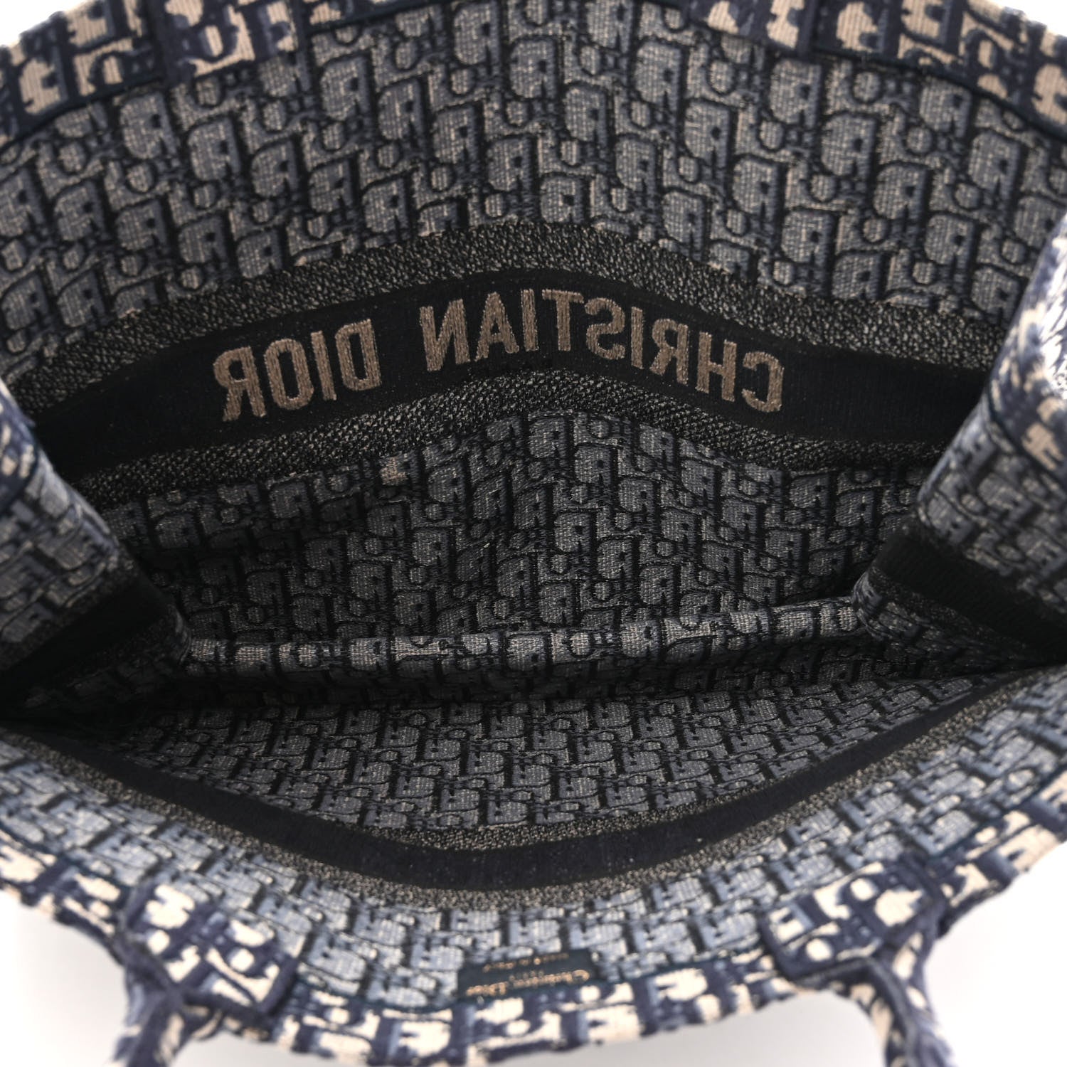 Christian Dior Oblique Large Book Tote Blue Multicolor 5 of 12