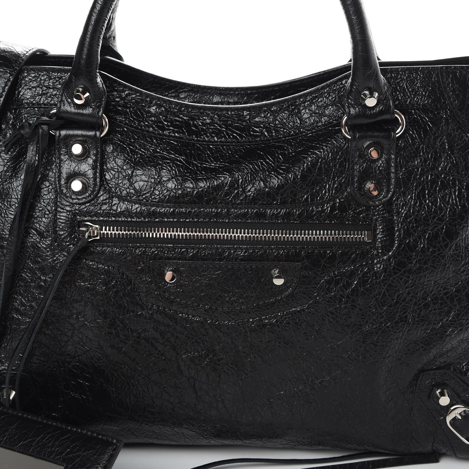 Balenciaga Agneau Classic Silver Hardware City Black 8 of 10
