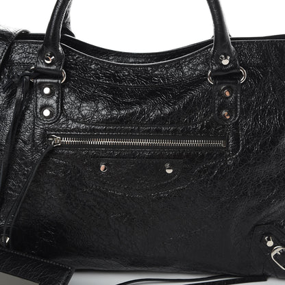 Balenciaga Agneau Classic Silver Hardware City Black 8 of 10