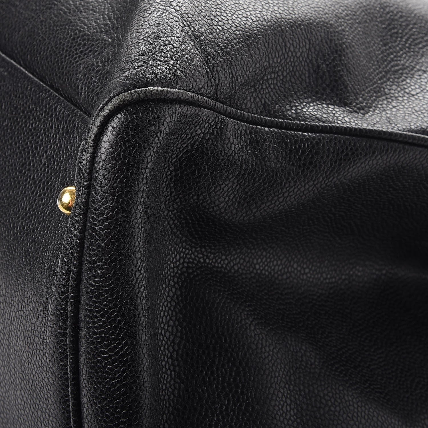 Chanel Caviar XL Weekender Bag Black 16 of 17