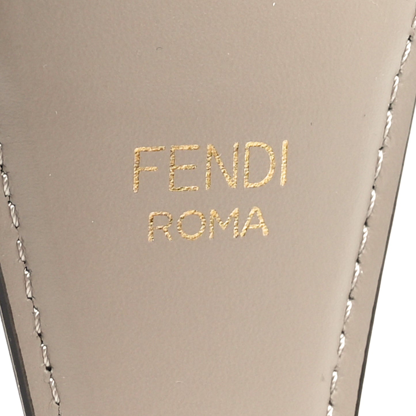 Jacquard Ribbon Vitello King FF Bi-Color Intreccio Adjustable Strap You Tortora White Anthracite