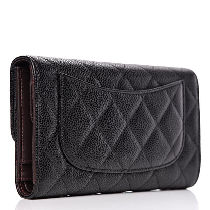 Chanel Caviar Quilted Large Flap Wallet Black 3 of 10