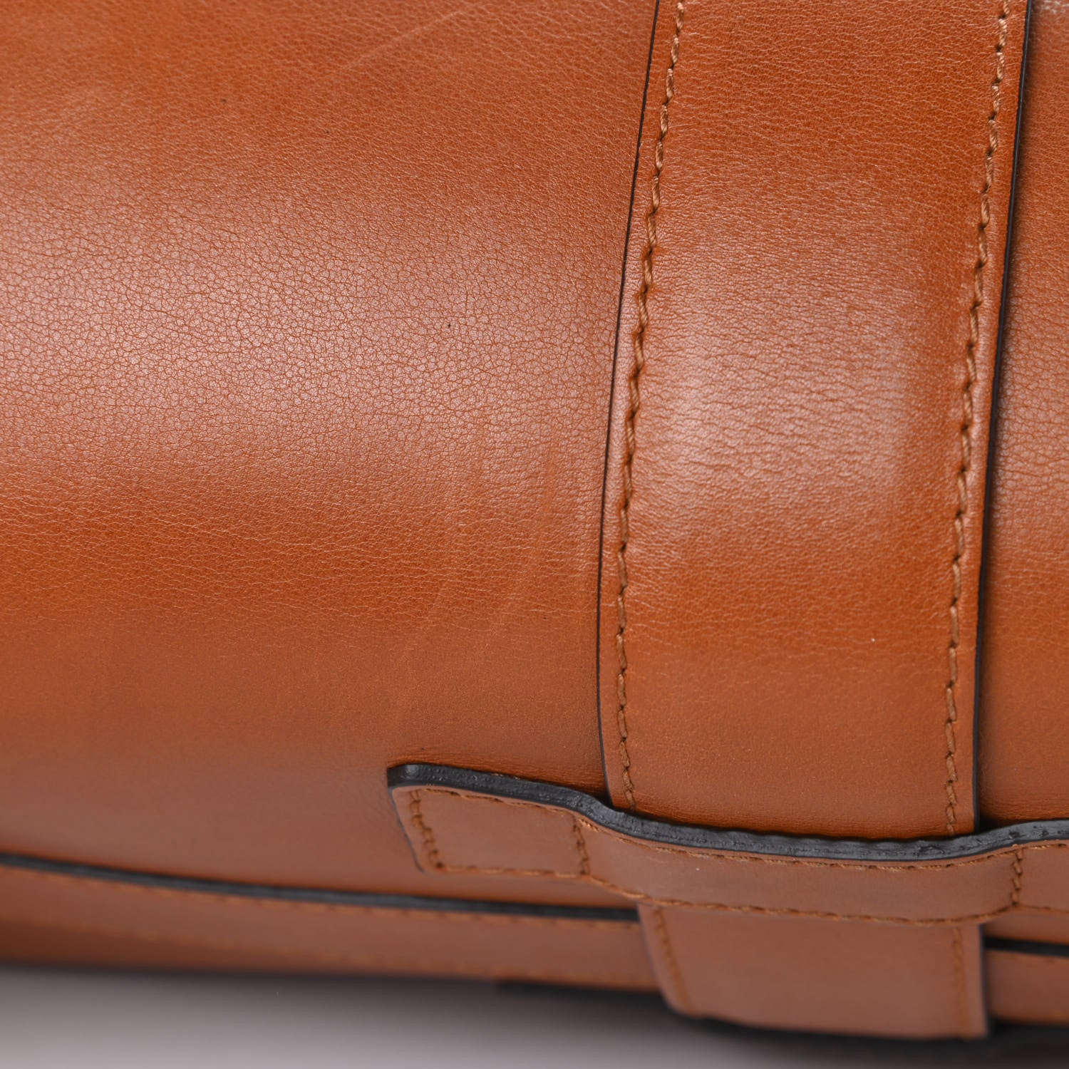 Gucci Calfskin Medium Stirrup Top Handle Bag Brown 13 of 17