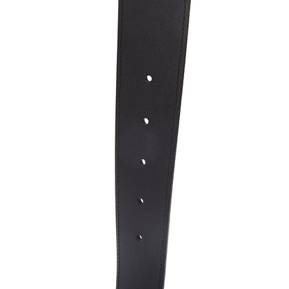 Gucci Textured Calfskin Double G 40mm Belt 80 32 Black 3 of 5