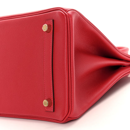 Hermes Epsom BIRKIN 30 Rouge Casaque 20 of 26