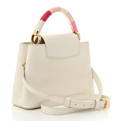 Louis Vuitton Taurillon Lambskin Calfskin Capucines BB Snow White 3 of 10