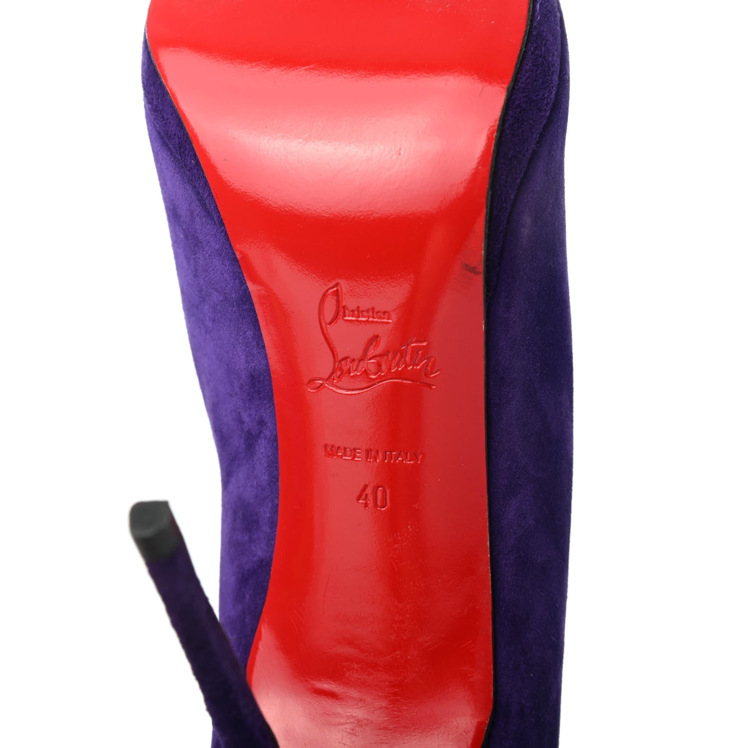 Christian Louboutin Suede Filo 120 Pumps 40 Violette 6 of 13