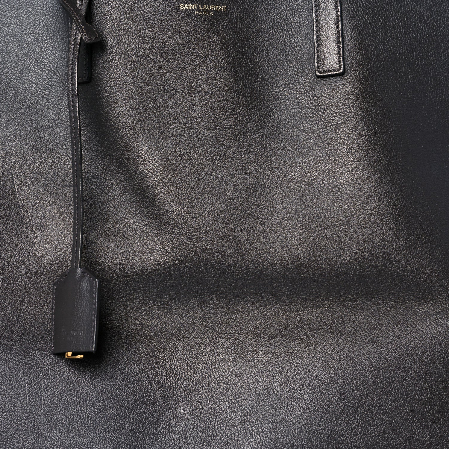Saint Laurent Calfskin Large Shopping Tote Fog 7 of 13