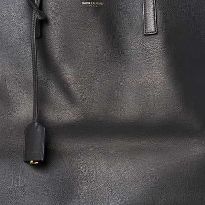 Saint Laurent Calfskin Large Shopping Tote Fog 7 of 13