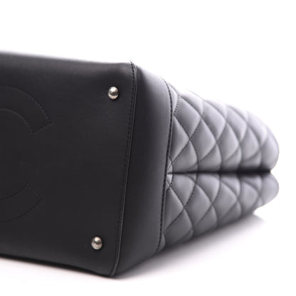 Chanel Calfskin Quilted Small Easy Shopping Tote Black 8 of 10