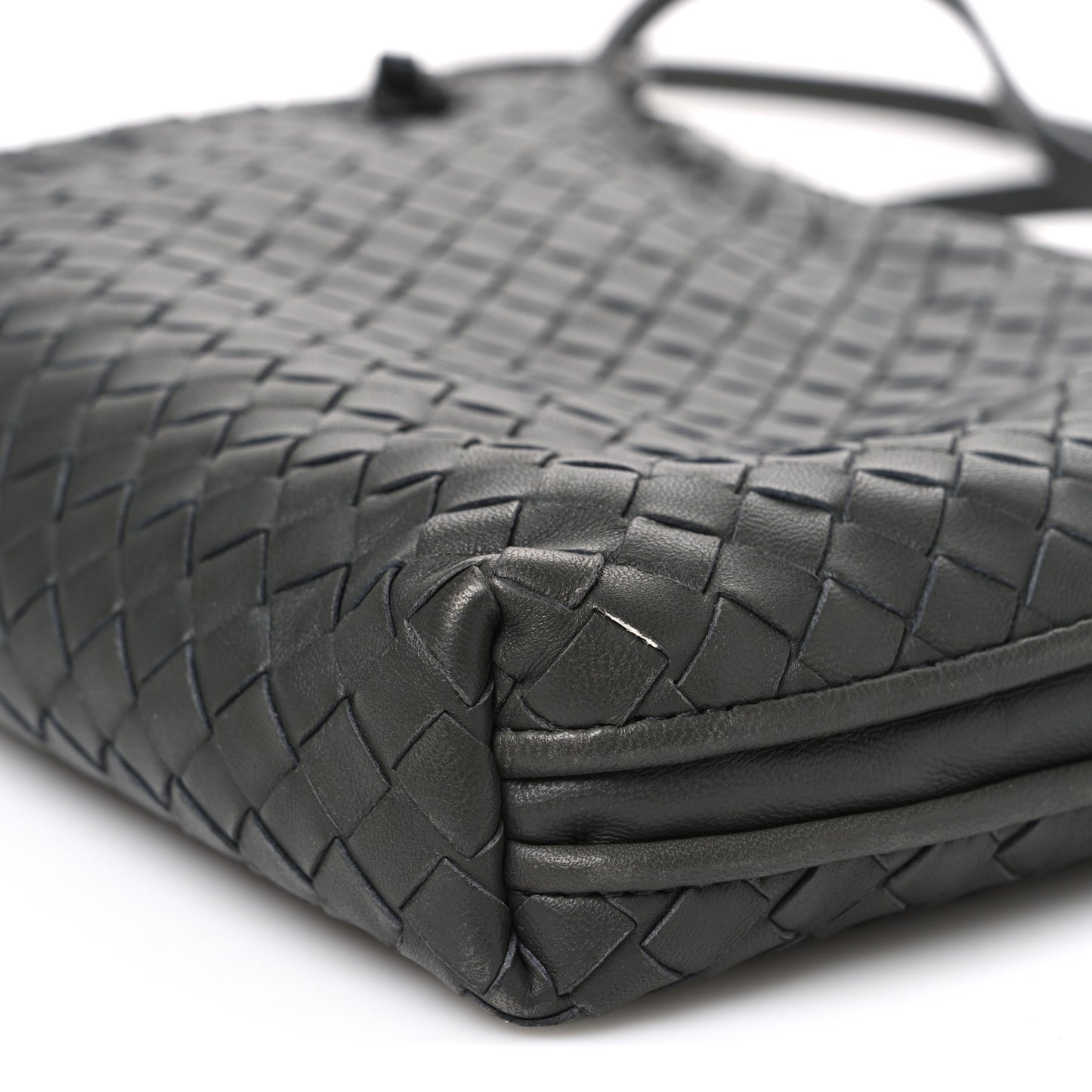 Nappa Intrecciato Nodini Crossbody Messenger New Light Grey