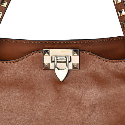 Valentino Garavani Vitello Medium Rockstud Tote Camel 16 of 16