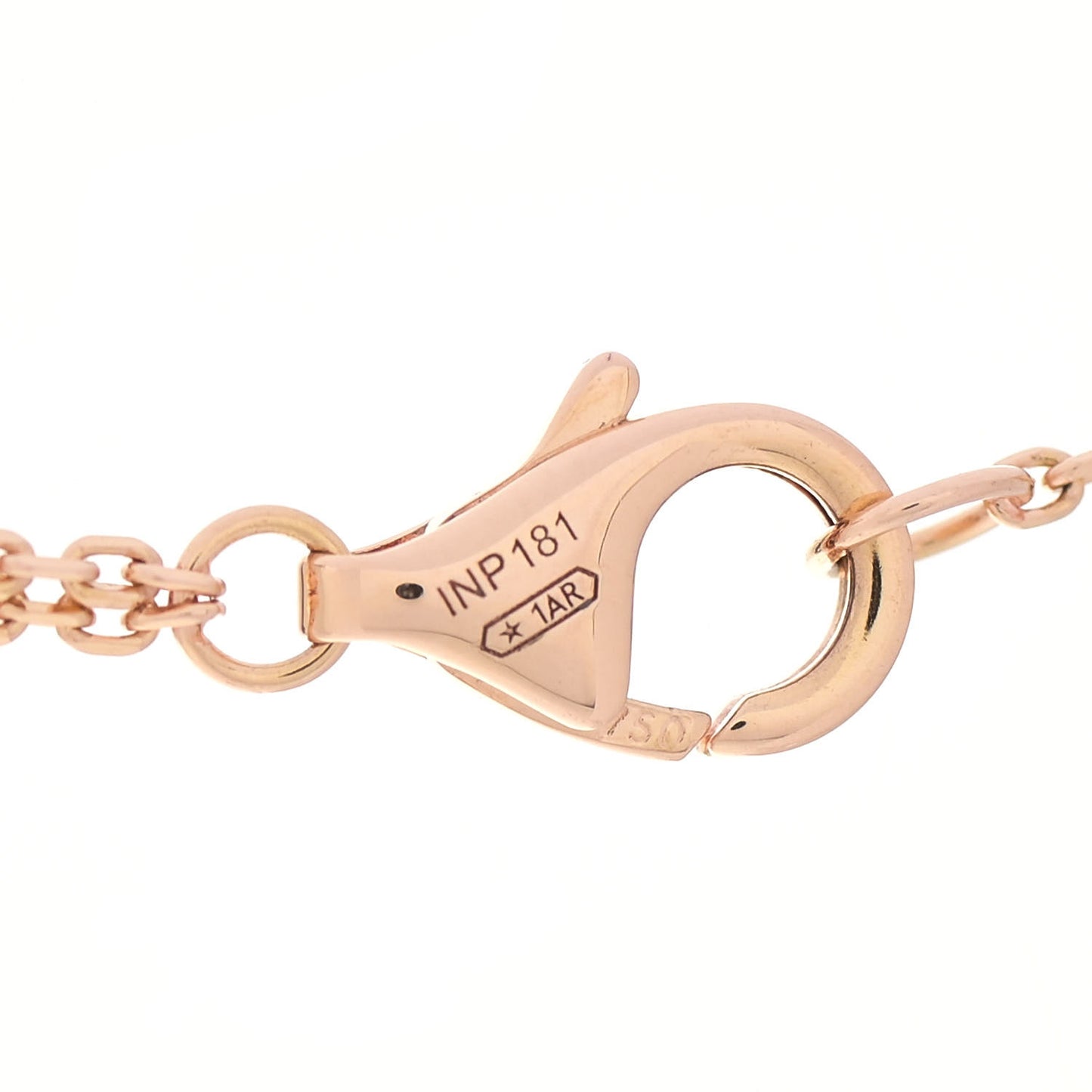 18K Pink Yellow White Gold Trinity Double Chain Pendant Necklace