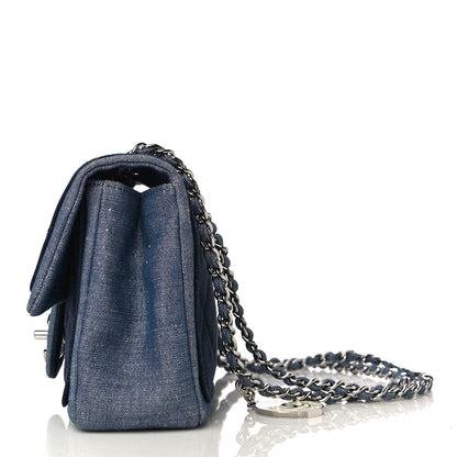 Chanel Denim Quilted Small Medallion Flap Blue 13 of 27