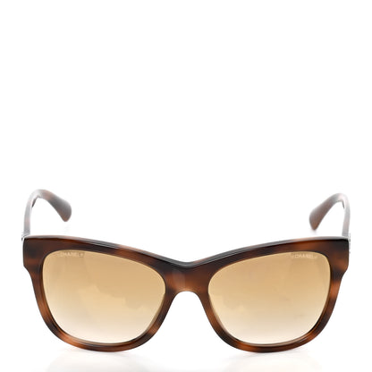 Chanel Acetate Mirrored Runway Square Sunglasses 5380 Dark Tortoise 2 of 5