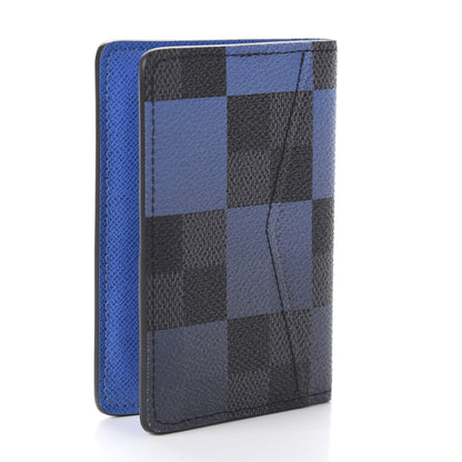 Louis Vuitton Damier Graphite Giant Pocket Organizer Blue 3 of 10