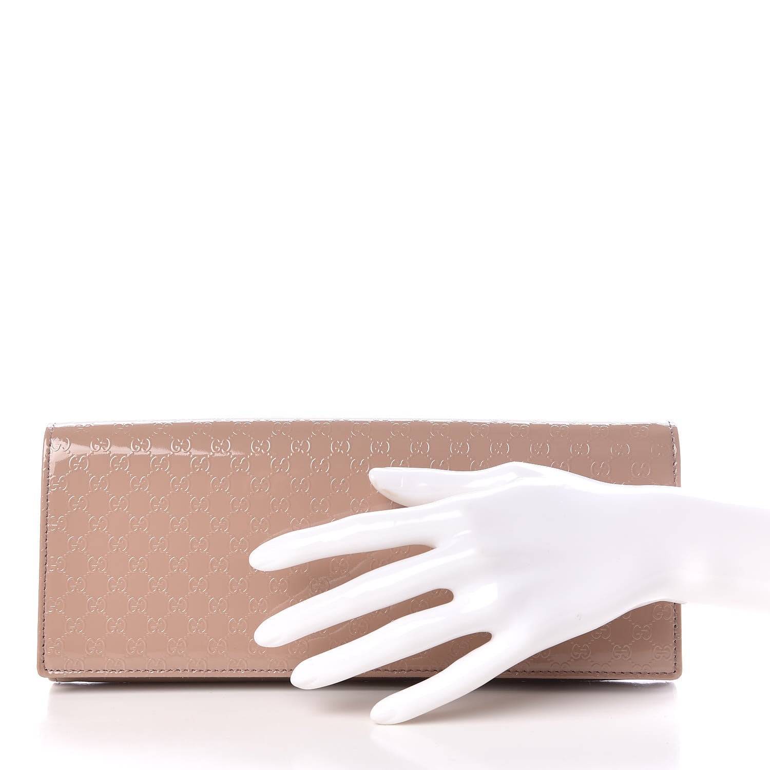 Gucci Patent Microguccissima Small Broadway Clutch Dark Cipria 2 of 9
