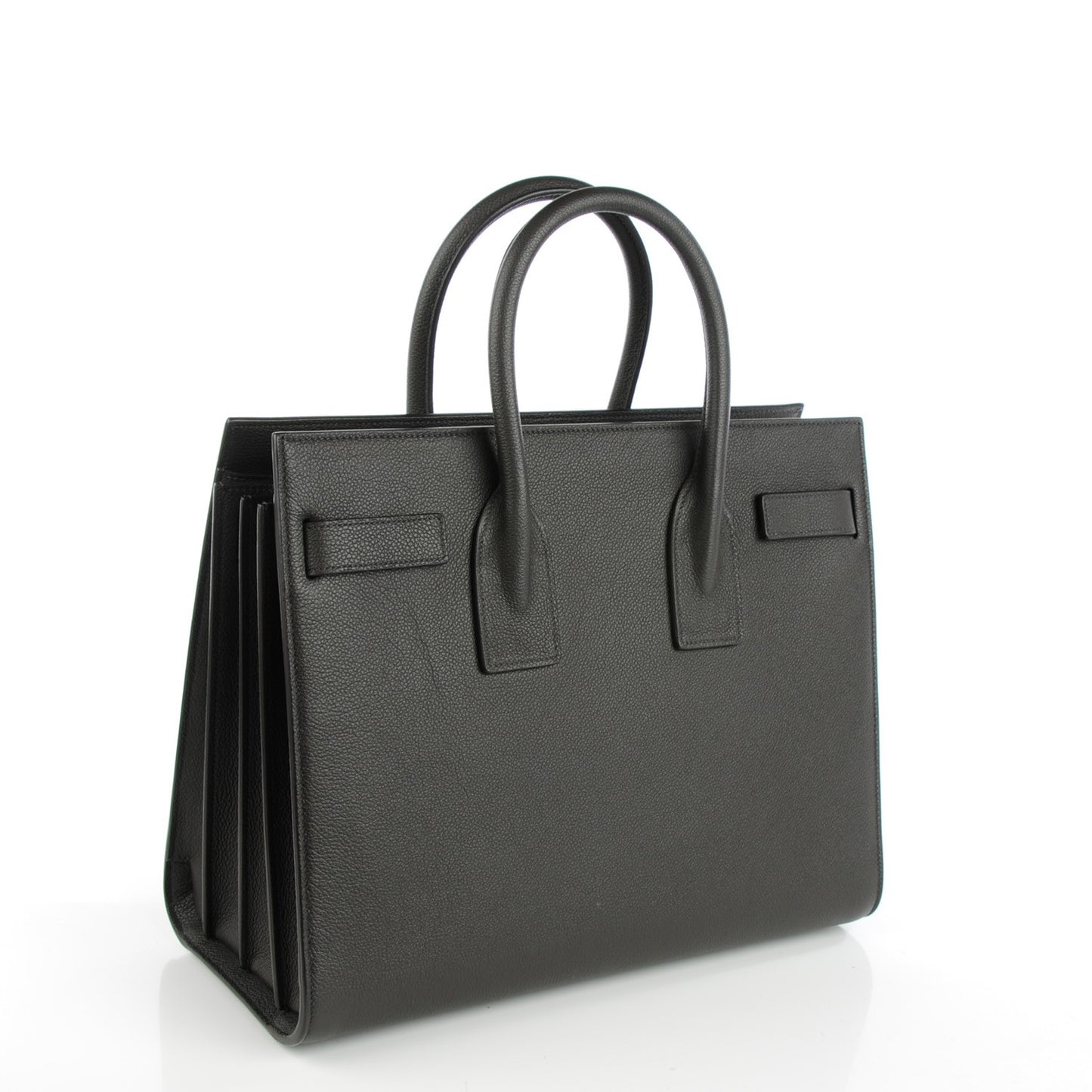 Grained Calfskin Small Sac De Jour Anthracite