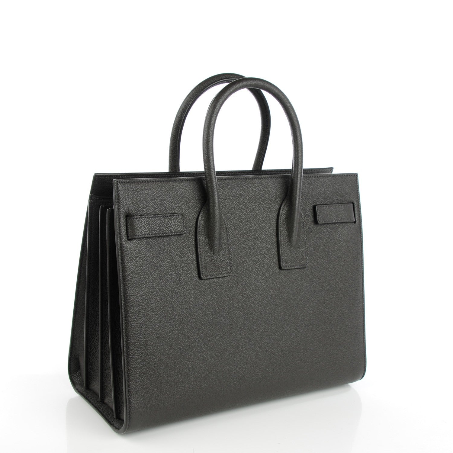 Saint Laurent Grained Calfskin Small Sac De Jour Anthracite 3 of 7