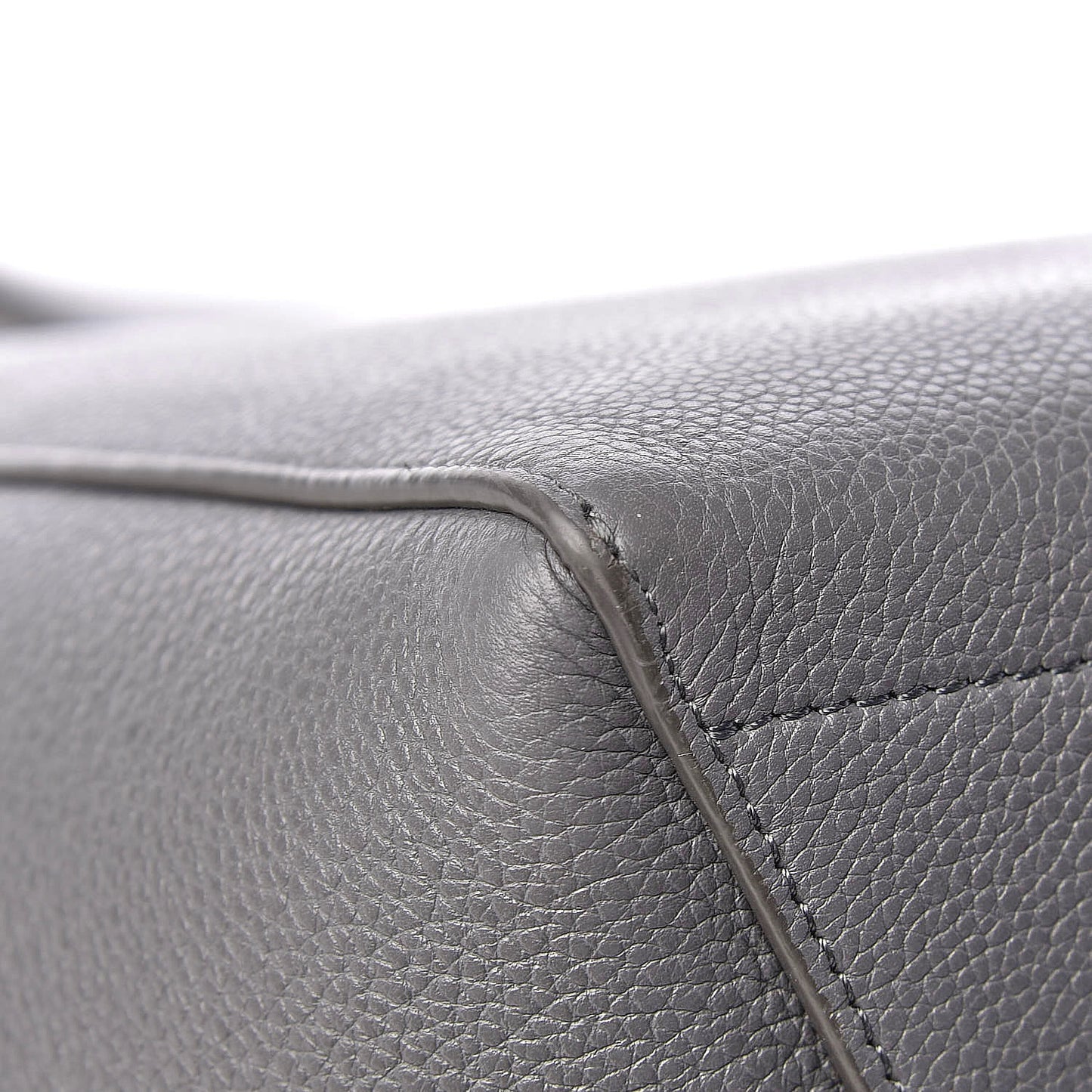 Soft Grained Calfskin Sangle Bucket Bag Storm