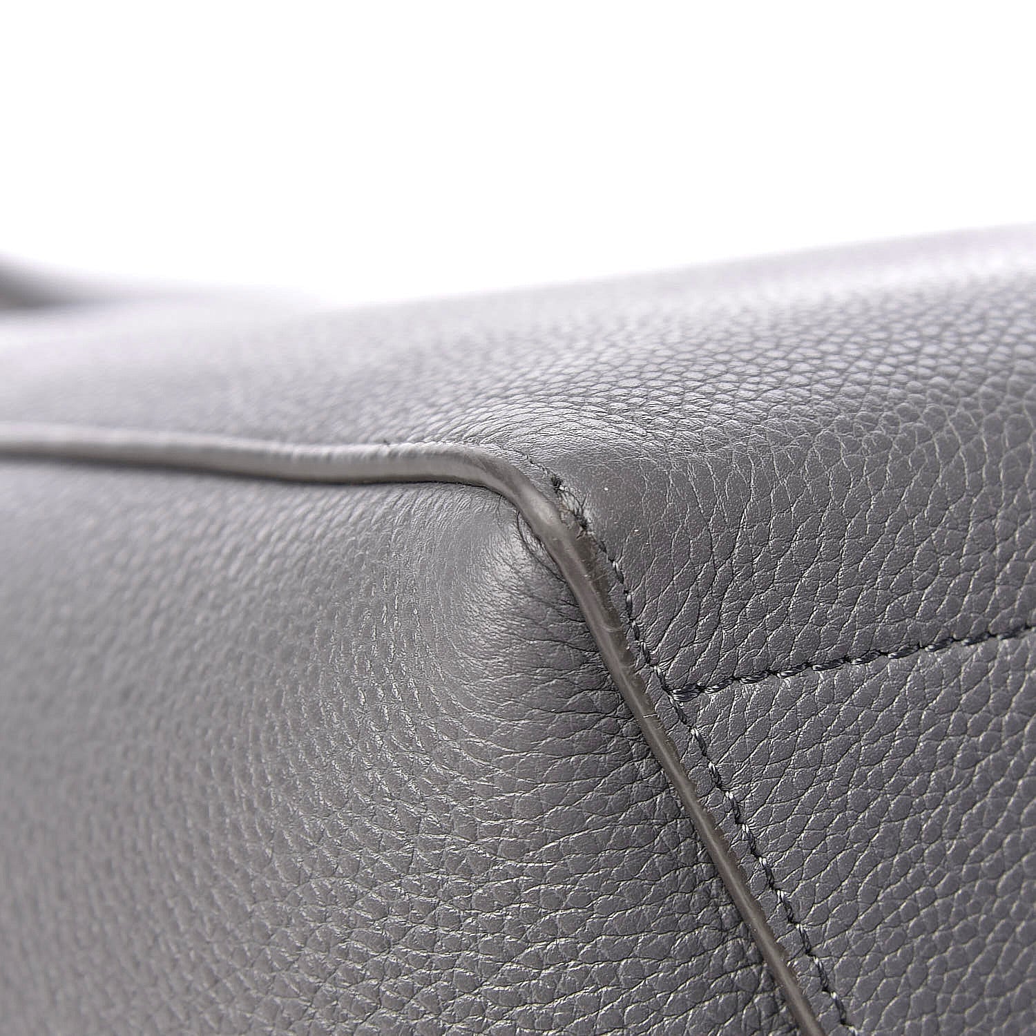 Celine Soft Grained Calfskin Sangle Bucket Bag Storm 14 of 23