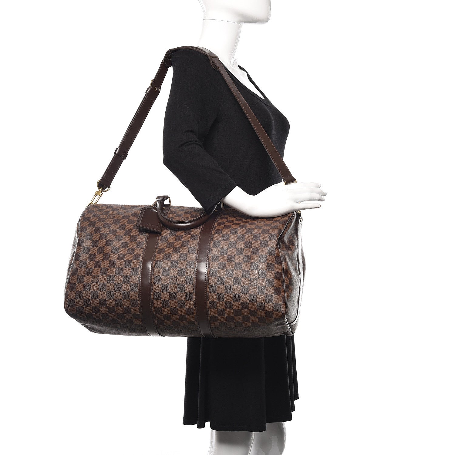 Louis Vuitton Damier Ebene Keepall Bandouliere 45 3 of 14