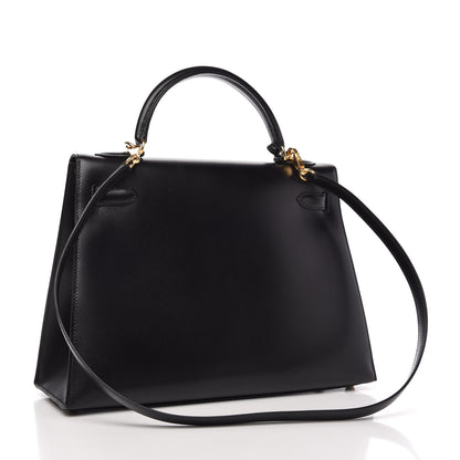 Hermes Box Kelly Sellier 32 Black 3 of 12