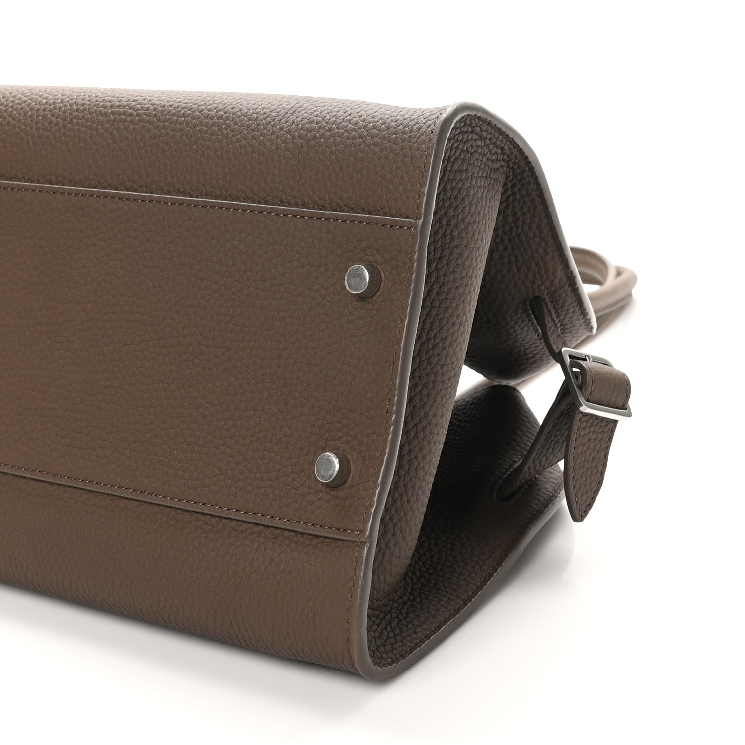 The Row Matte Grained Calfskin Margaux Shoulder 12 Dark Olive 9 of 9