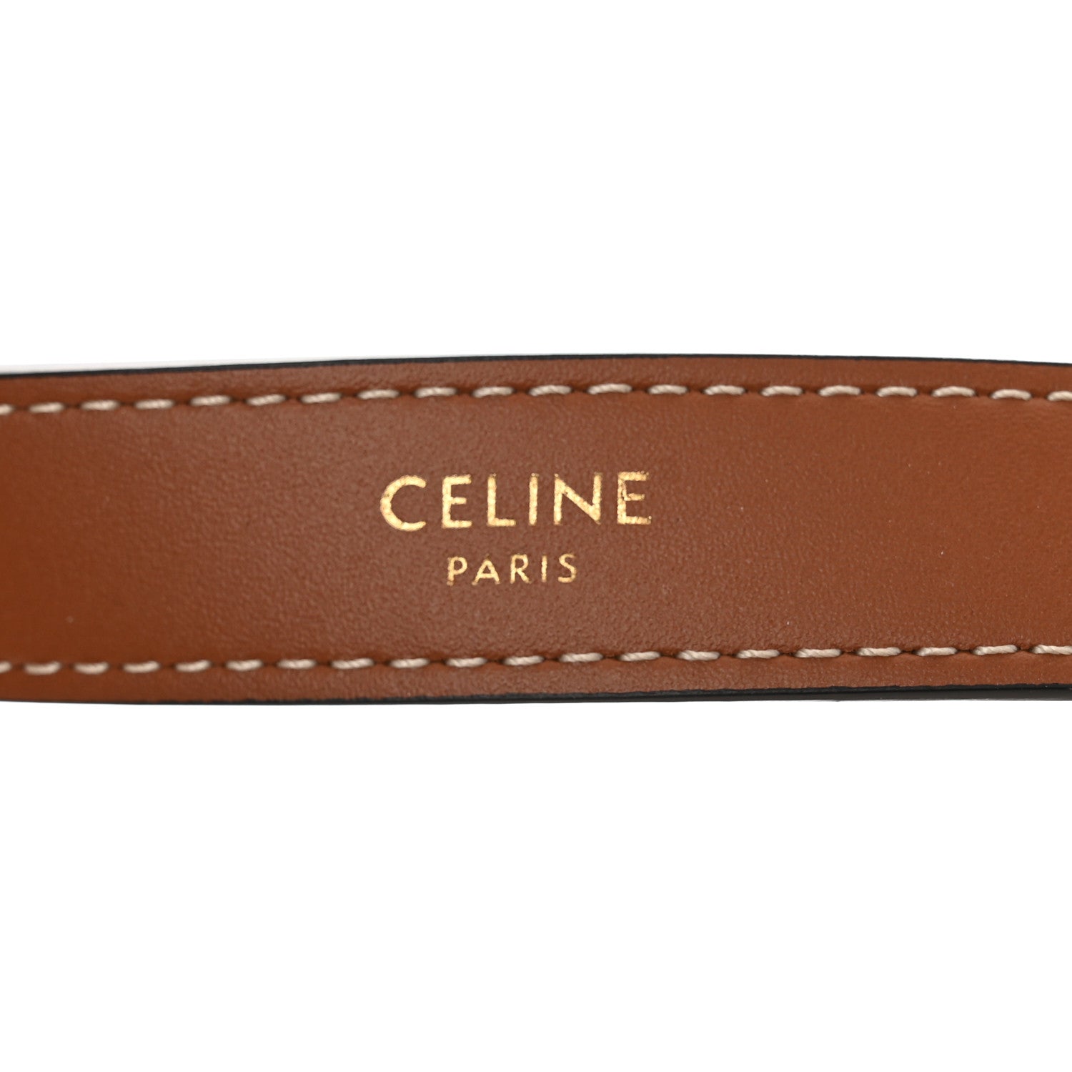 Celine Canvas Calfskin Ava Triomphe Shoulder Bag White 6 of 11
