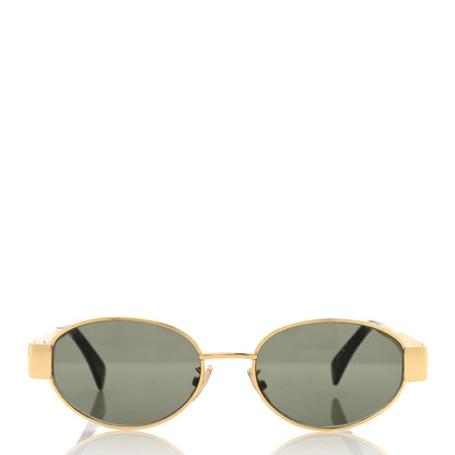 Celine Metal Triomphe 01 Sunglasses CL40235U Gold Green 2 of 8