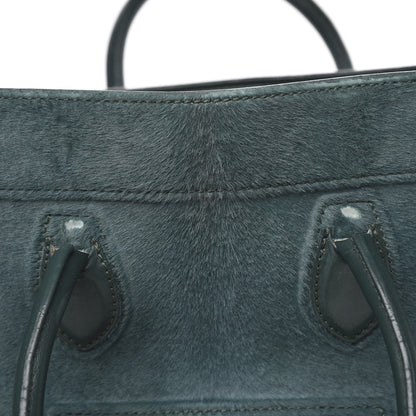Celine Pony Hair Small Phantom Luggage Jade 17 of 24