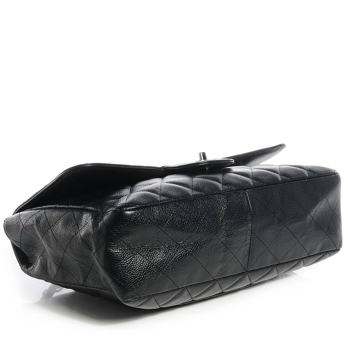 Caviar Jumbo Single Flap Black