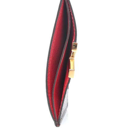 Louis Vuitton Calfskin Monogram Kimono Tote Card Holder Cherry 4 of 4