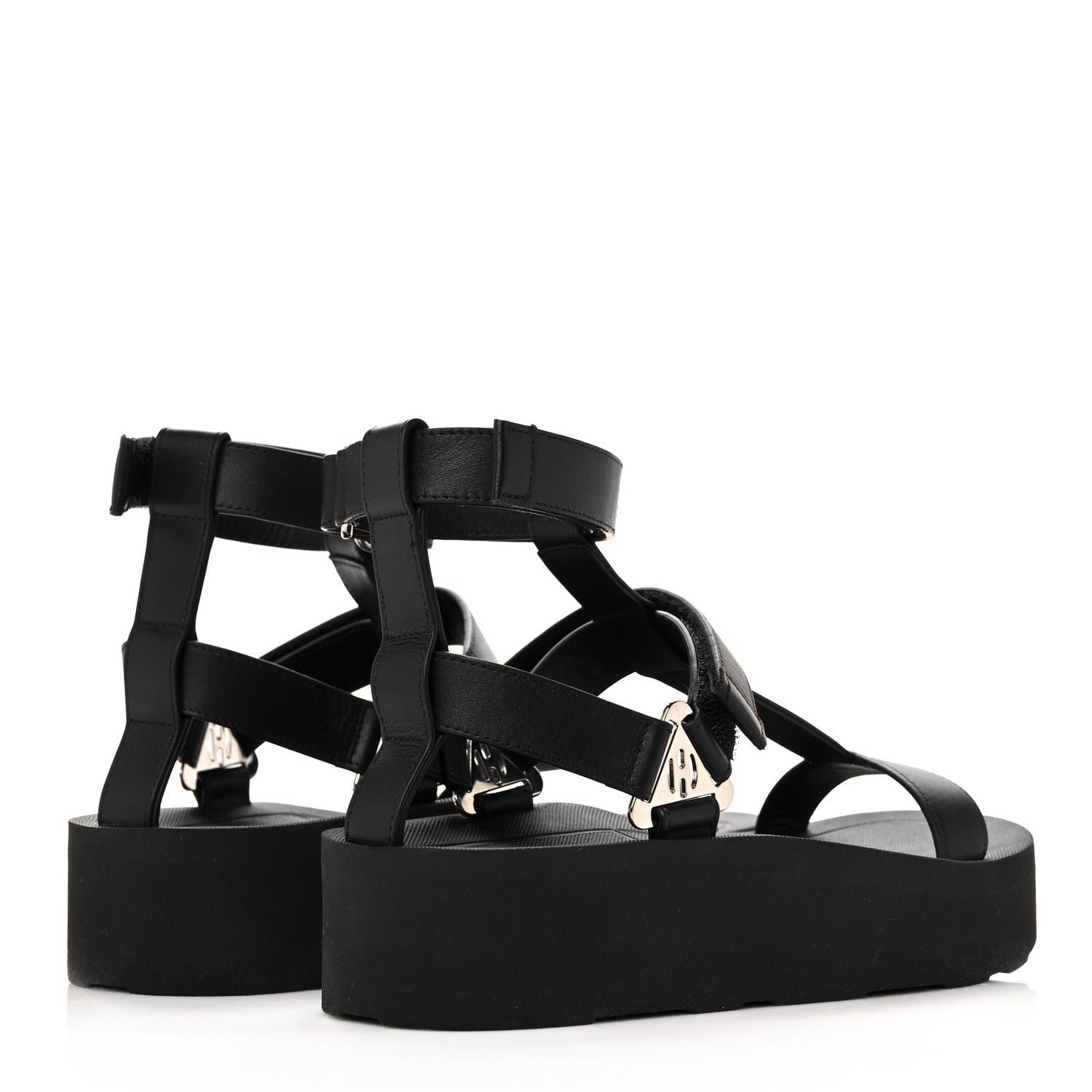 Calfskin Womens Enid Sandals 36 Black