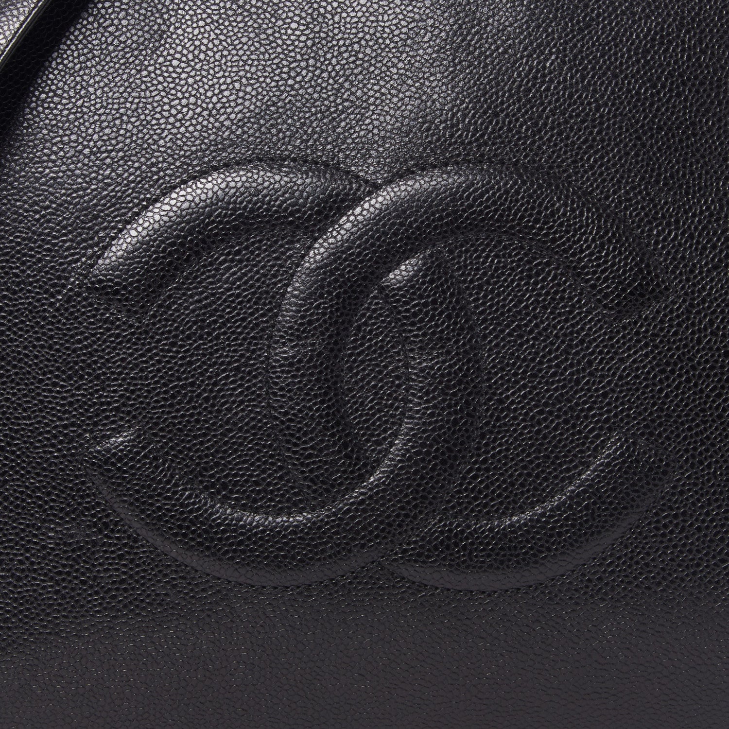 Chanel Caviar Large CC Shoulder Bag Black 7 of 9