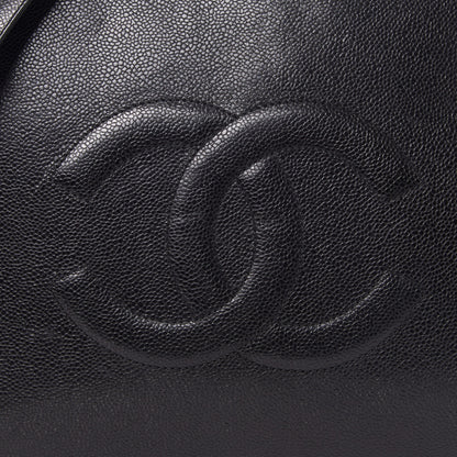 Chanel Caviar Large CC Shoulder Bag Black 7 of 9