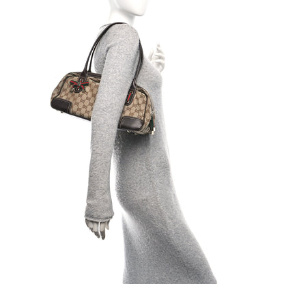 Gucci Monogram Small Princy Satchel Dark Brown 2 of 10