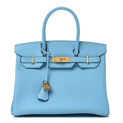 Hermes Epsom Birkin 30 Celeste 1 of 11