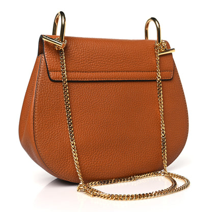 Chloe Grained Lambskin Mini Drew Shoulder Bag Caramel 3 of 12