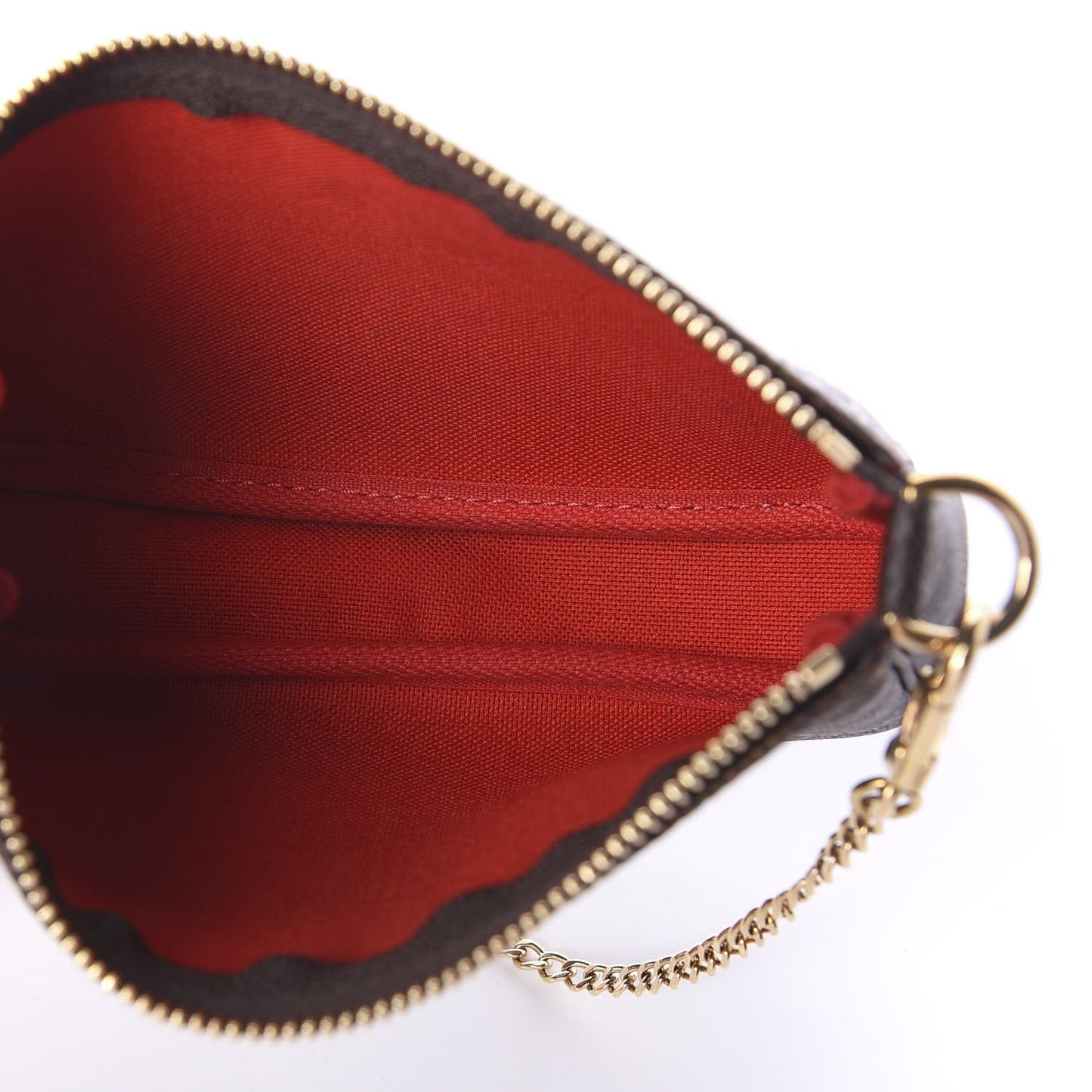 Damier Ebene 2019 Christmas Animation Mini Pochette Accessories Red