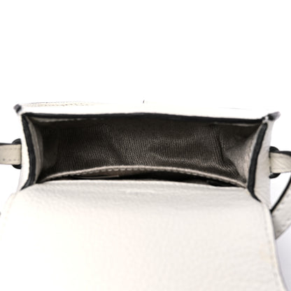 Chloe Calfskin Nano Marcie Saddle Bag White 5 of 9